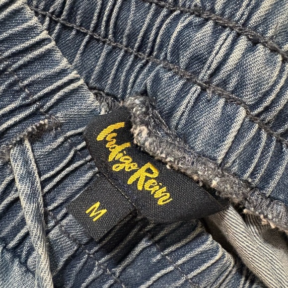 Indigo Rein Jean Style Jogger Cargo Pants Medium Cotton - Picture 2 of 4